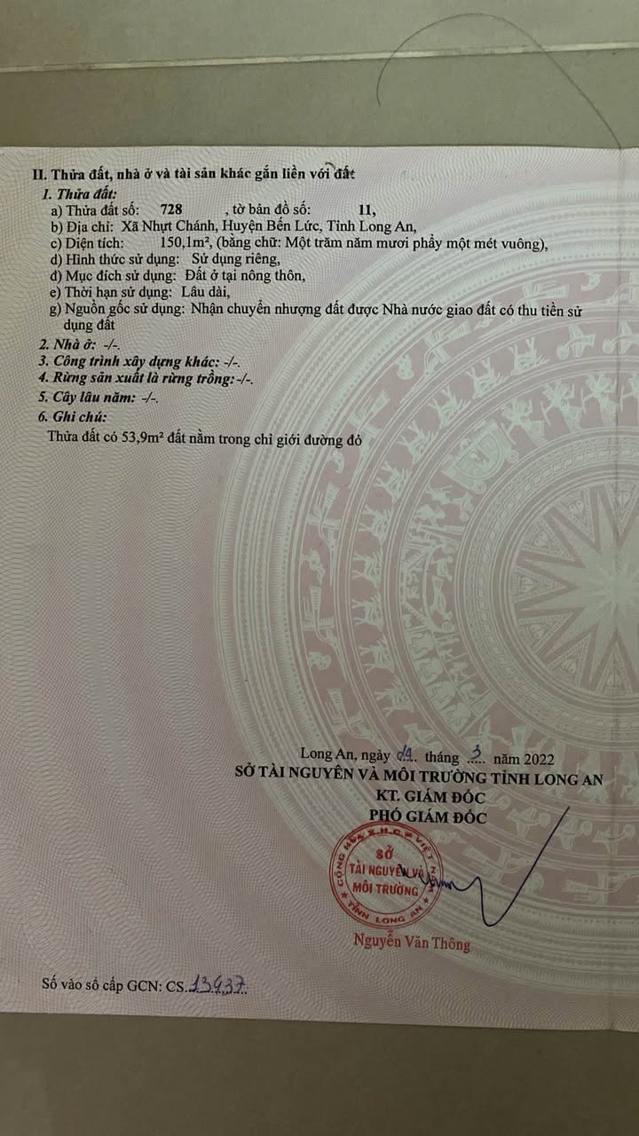 Đất nền tại Nhựt Chánh, Bến Lức 150m² giá 1.6 tỷ - Đầu tư sinh lời ngay!