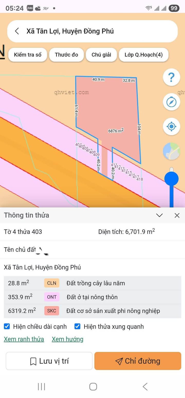 Đất nền 6700m² mặt tiền đường Tuyến 4, Đồng Phú, Bình Phước - Giá 6 tỷ, đầu tư sinh lời!