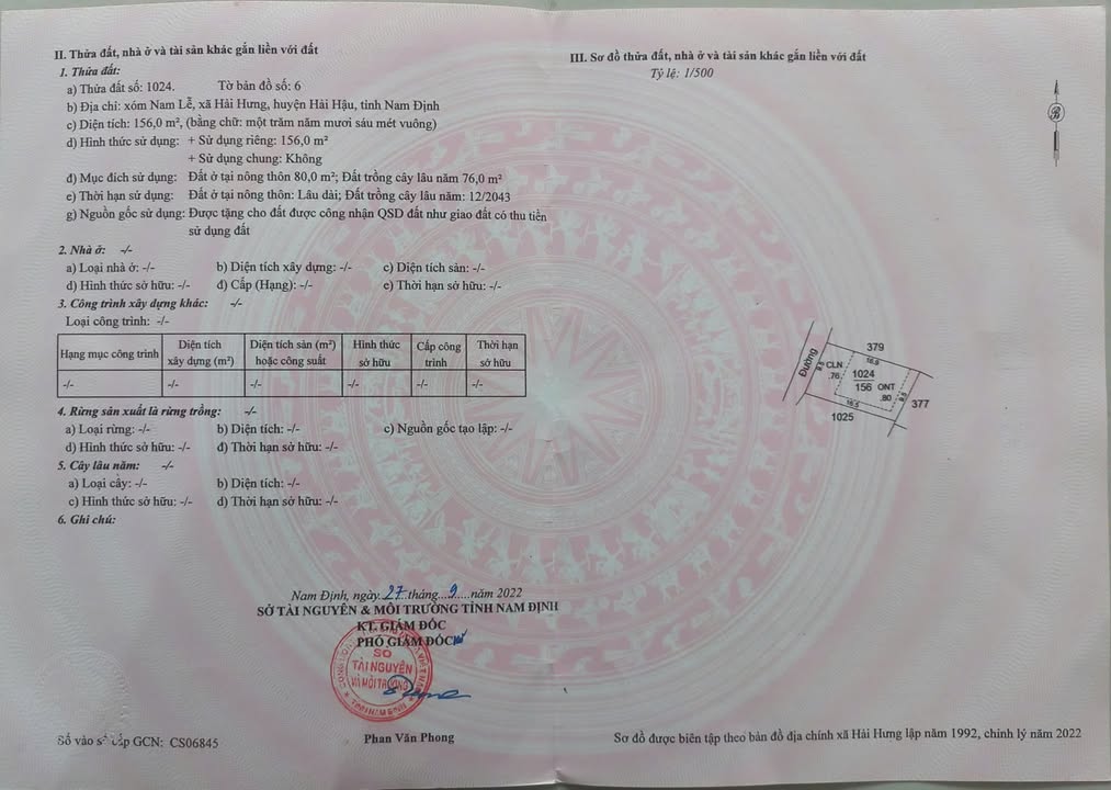 Đất nền Xóm Nam Lễ, Hải Hưng 161m² giá 950 triệu - Cơ hội đầu tư tuyệt vời!