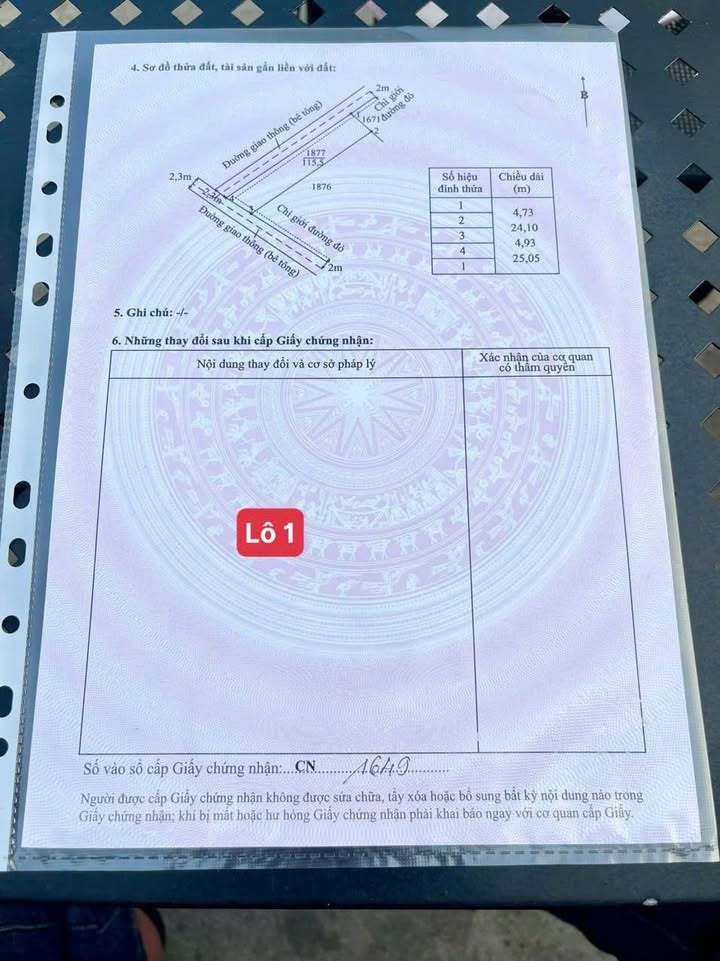 Nhà cấp 4 tại ấp Thanh Ba, xã Mỹ Lộc, 115m² giá 1.65 tỷ - Sổ hồng riêng, thương lượng