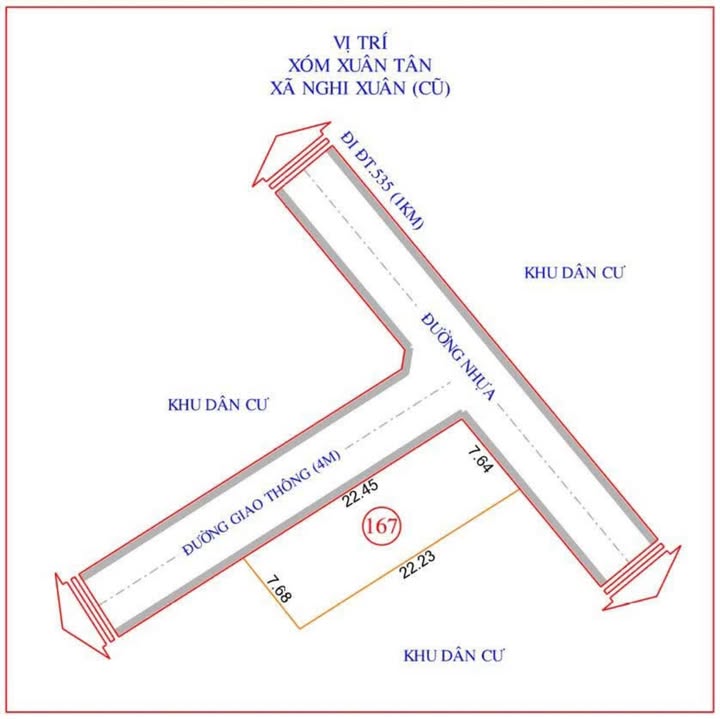 Đất nền Vinh Lộc 167m² giá 2 tỷ - Vị trí lô góc 2 mặt tiền đẹp!