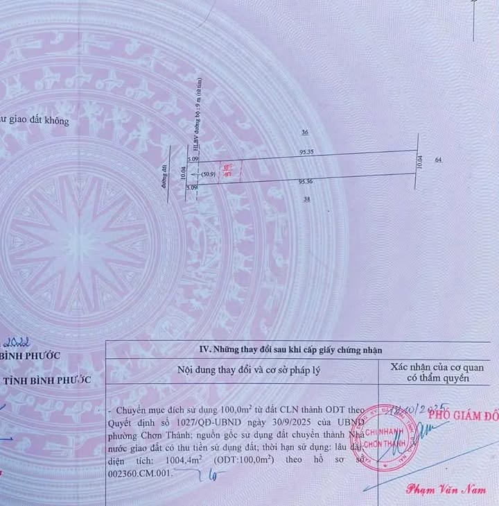 Đất nền 1000m² tại Chơn Thành, Bình Phước - Giá chỉ 7xx triệu, gần KCN Becamex!