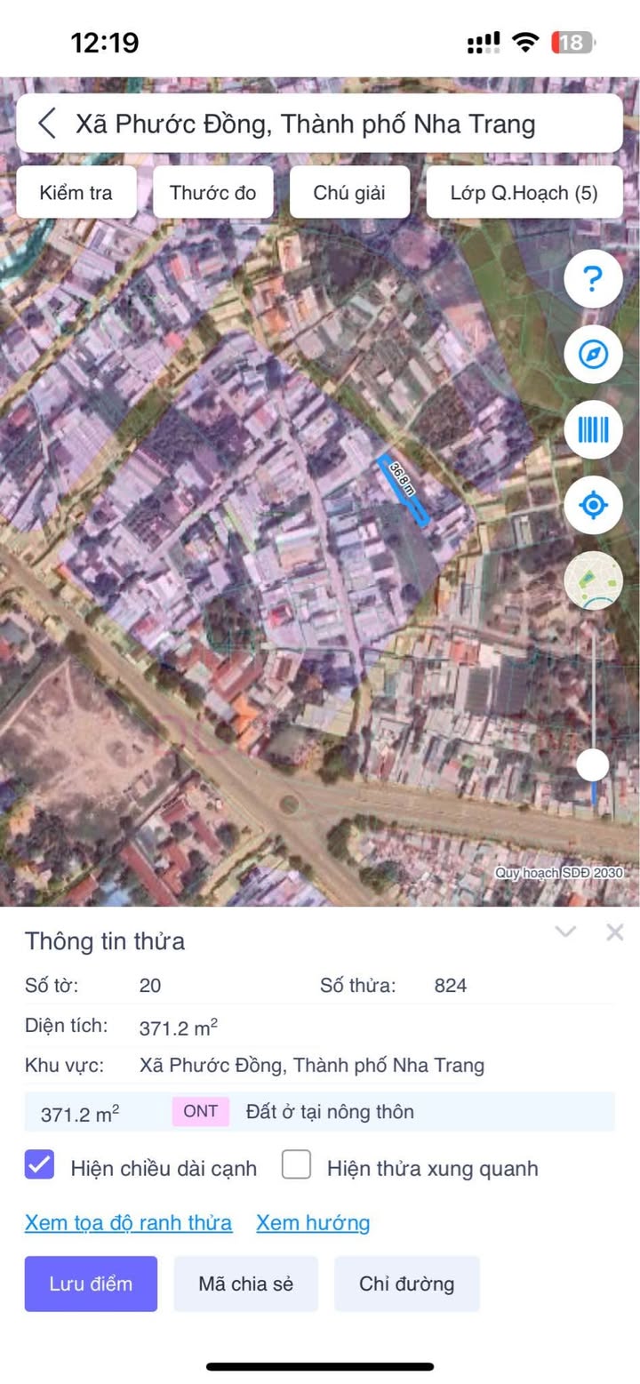 Đất thổ cư Lư Giang, Nha Trang 371.2m² giá 4.45 tỷ - Sổ hồng chính chủ!