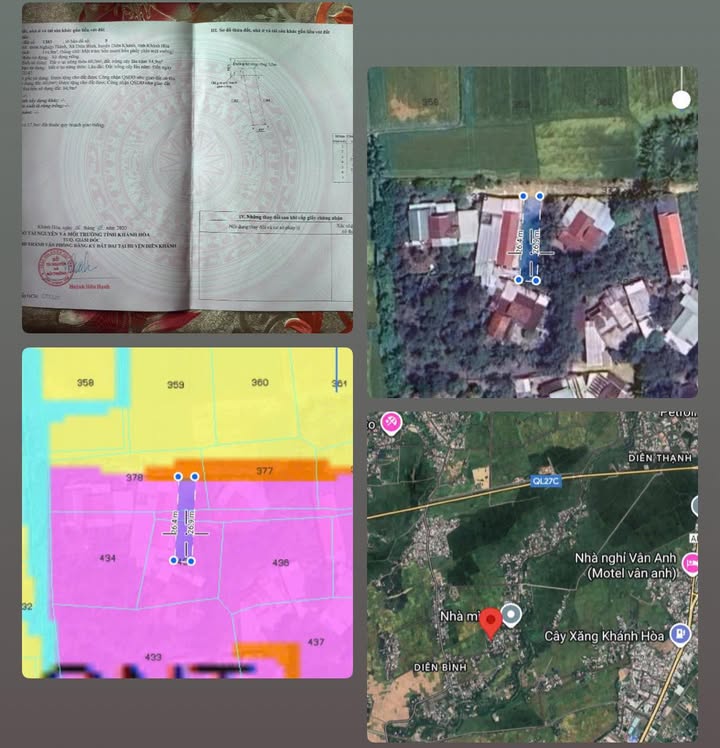 Đất thổ cư Diên Bình 145m² giá 850 triệu - Sổ hồng chính chủ