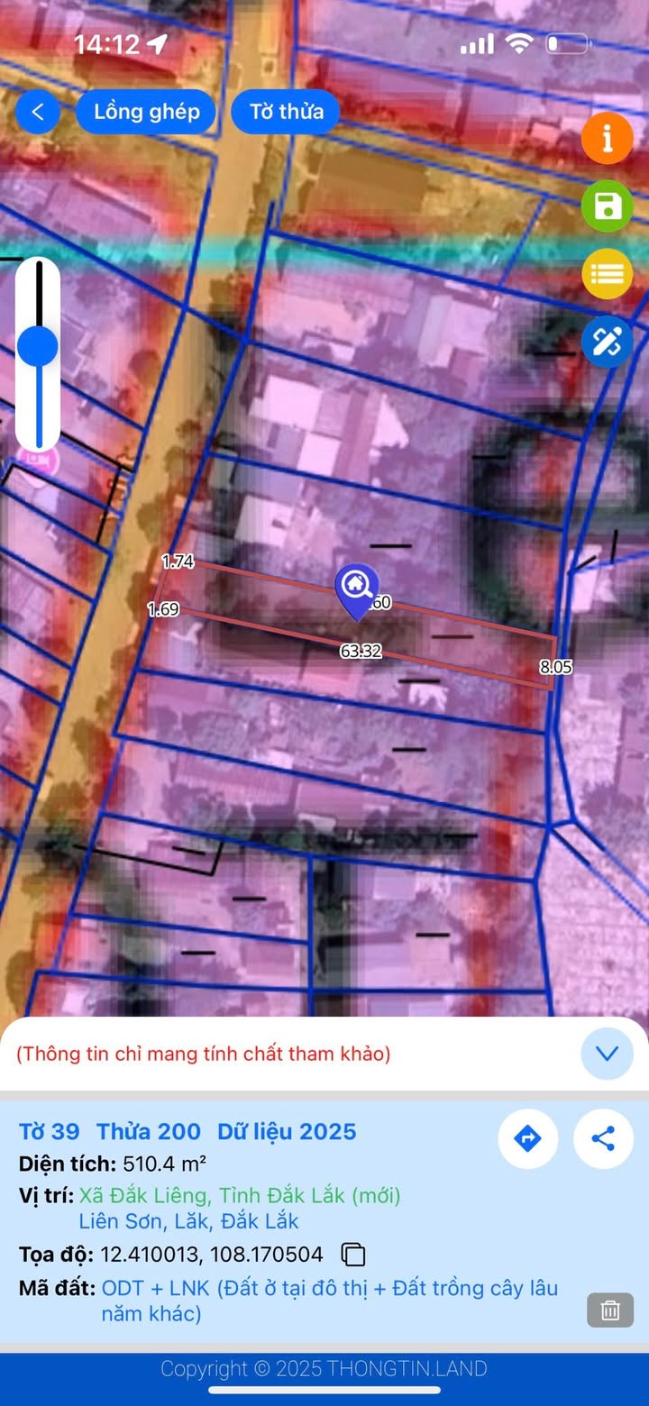 Đất thổ cư 504m² tại thị trấn Liên Sơn, huyện Lắk - Giá chỉ 2 tỷ, vị trí đắc địa!