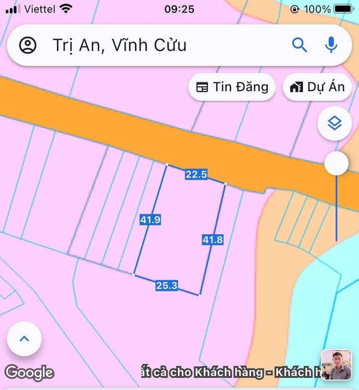 Đất nền Trị An 994m² giá 3.55 tỷ - Vị trí đắc địa gần hồ Trị An!