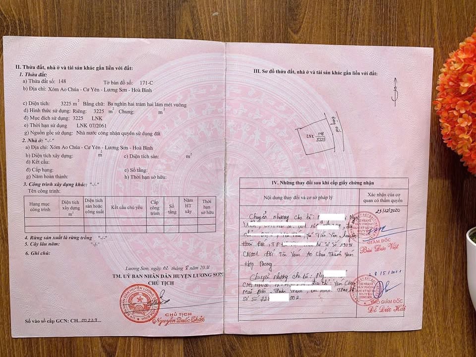 Đất nền 3225m² tại xóm Ao Chúa, Cư Yên - Giá rẻ tiềm năng đầu tư!