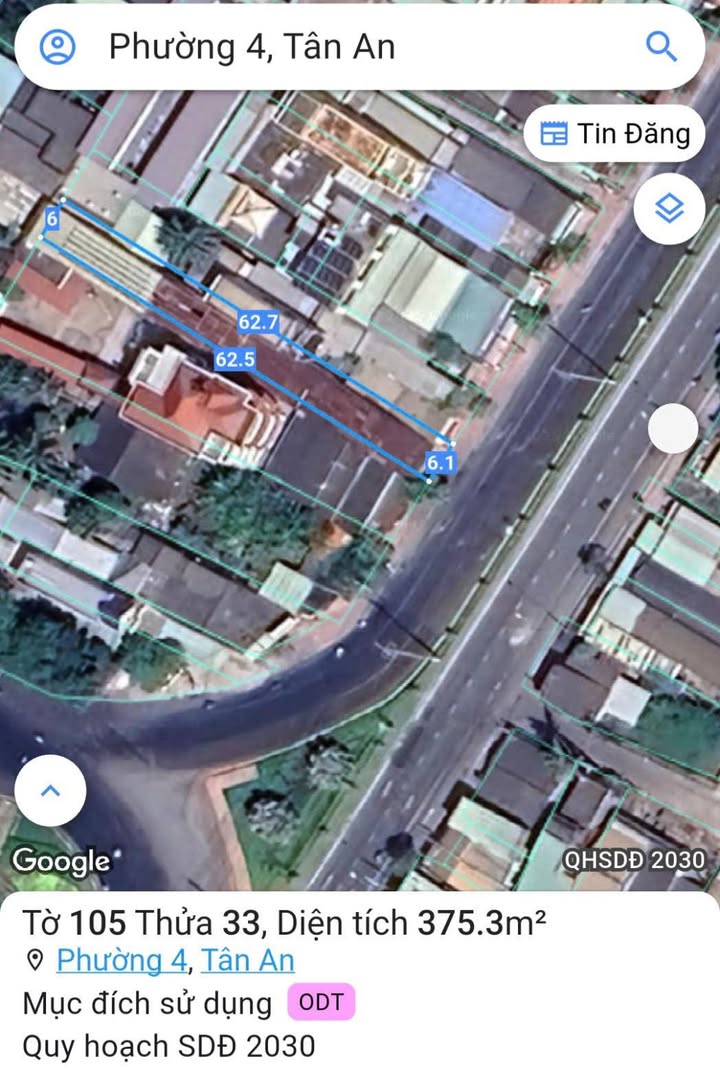 Bán nhà mặt tiền Quốc lộ 1A, Phường 4, Tân An - Diện tích 380m², Giá 8 tỷ - Đầu tư sinh lời hấp dẫn!