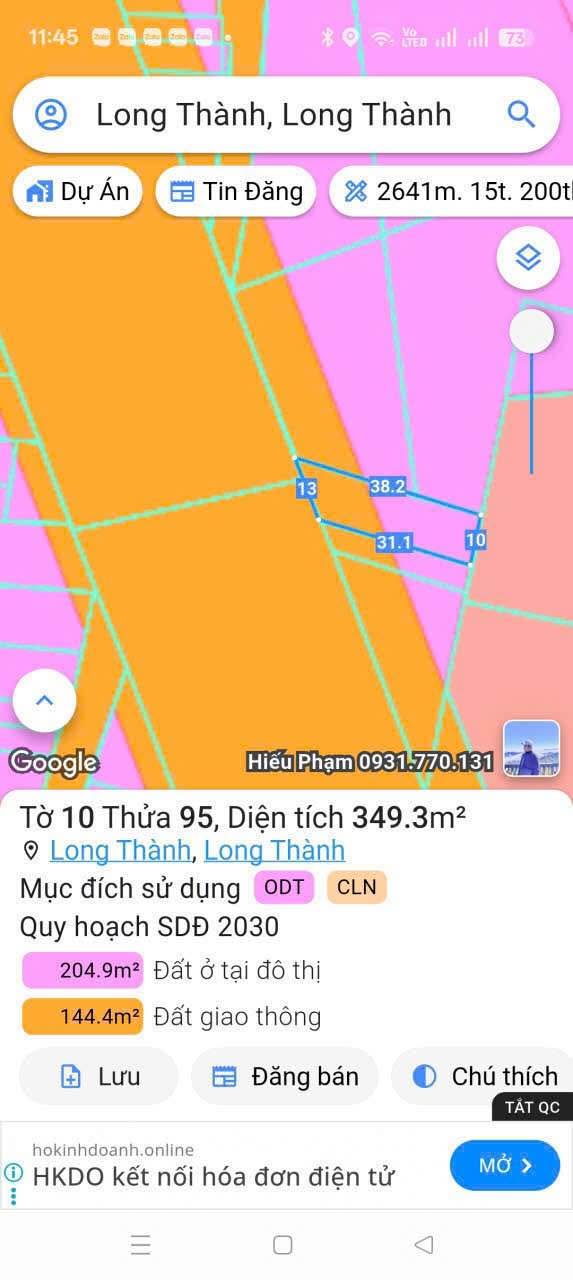 Bán gấp FrontHouse mặt tiền đường Trường Chinh, Thị Trấn Long Thành, 494m² - Sổ đỏ chính chủ