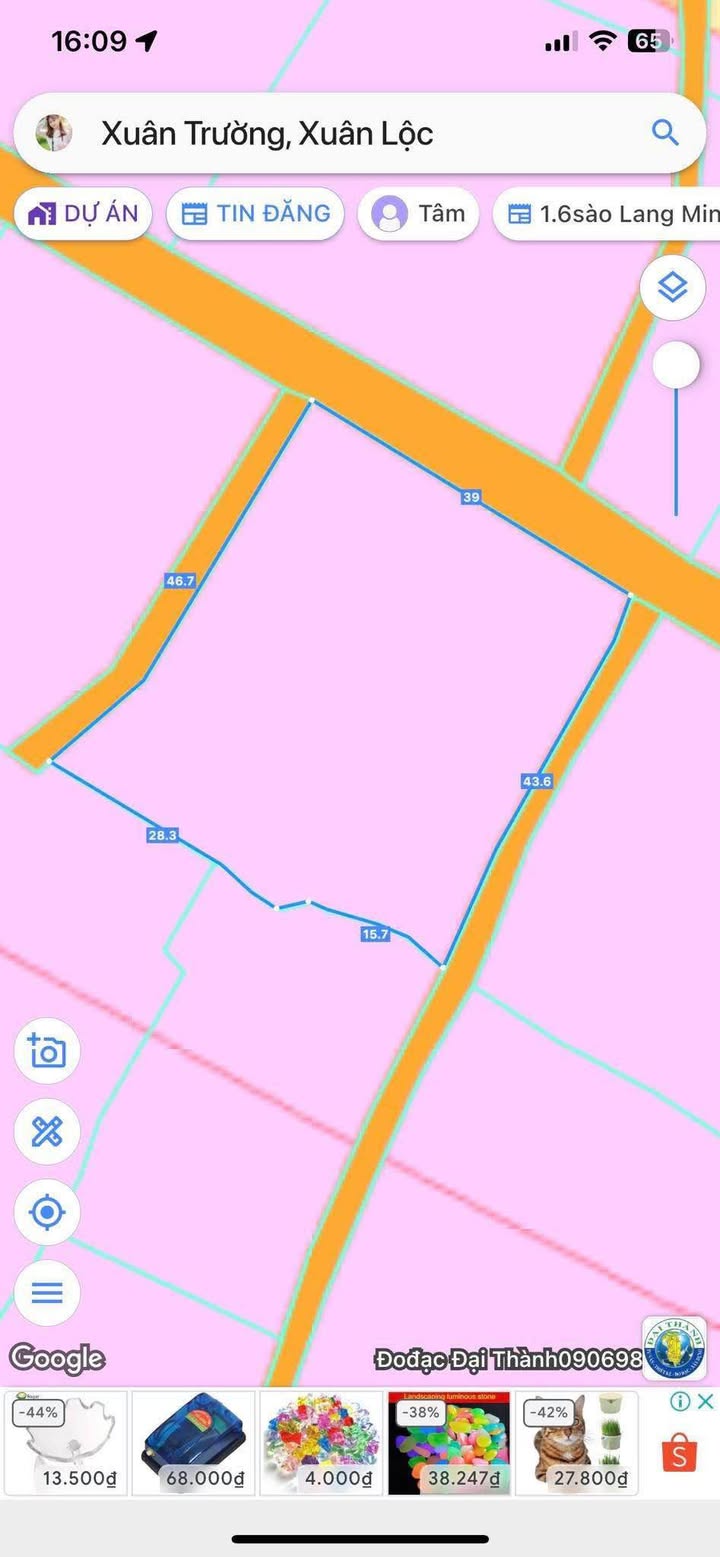 Đất thổ cư 1.800m² xã Xuân Trường, Xuân Lộc - Giá 2.6 tỷ, thương lượng!