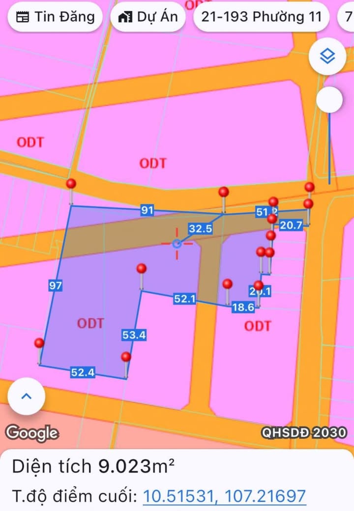 Đất dự án Long Phước, Phú Mỹ 9000m² chỉ 28 tỷ - Tiềm năng phát triển lớn!
