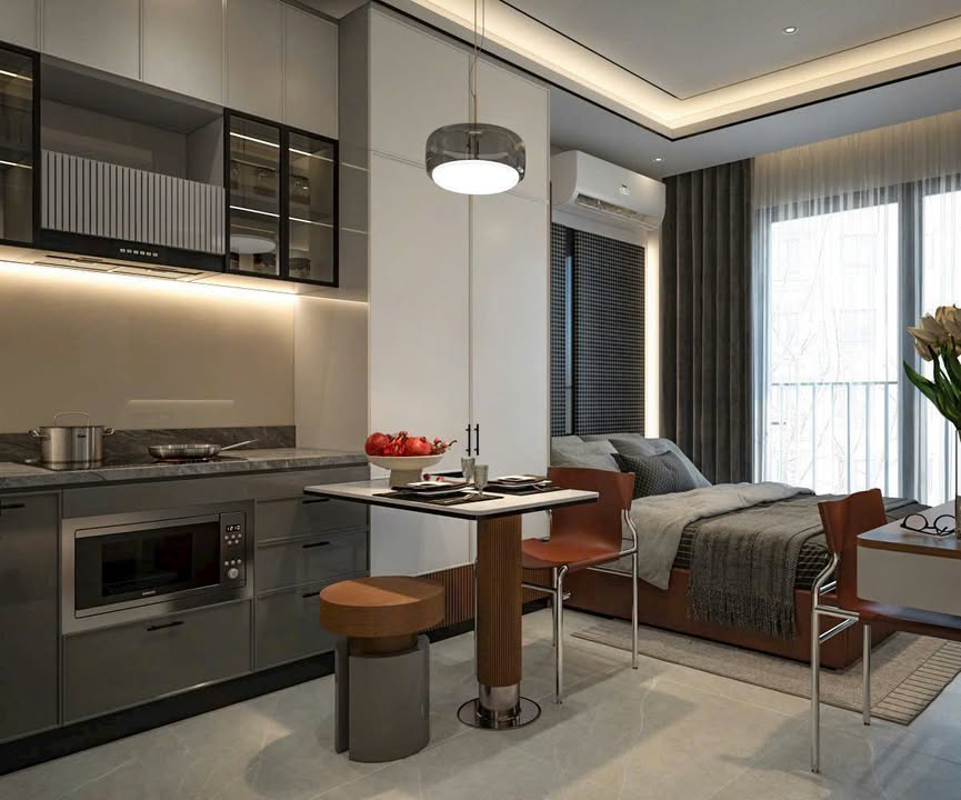 Căn hộ cho thuê đường Dương Bá Trạc, quận 8 - Full nội thất, ban công thoáng mát!