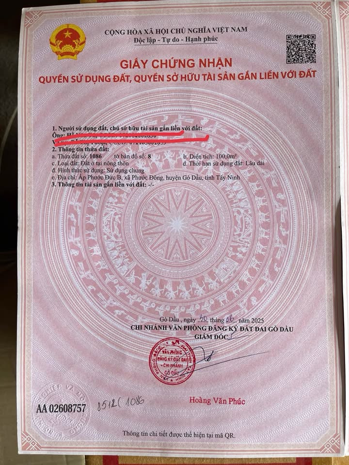 Đất nền mặt tiền đường Phước Đức B, Tây Ninh diện tích 260m² giá 5.72 tỷ - Đầu tư sinh lời ngay!