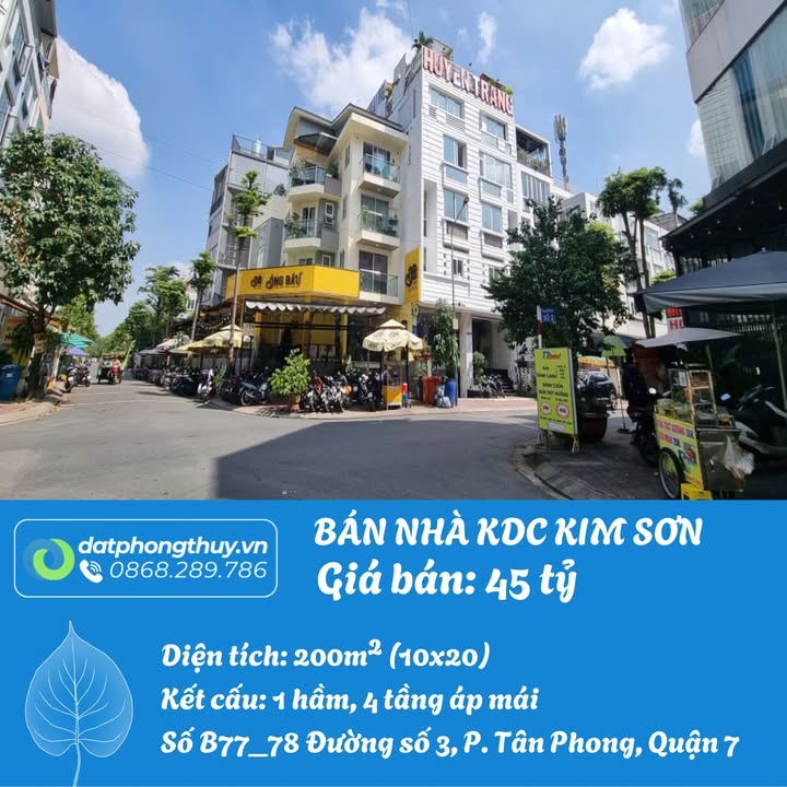 Bán nhà FrontHouse 200m² KDC Kim Sơn, Quận 7 - Đầu tư sinh lời ngay!
