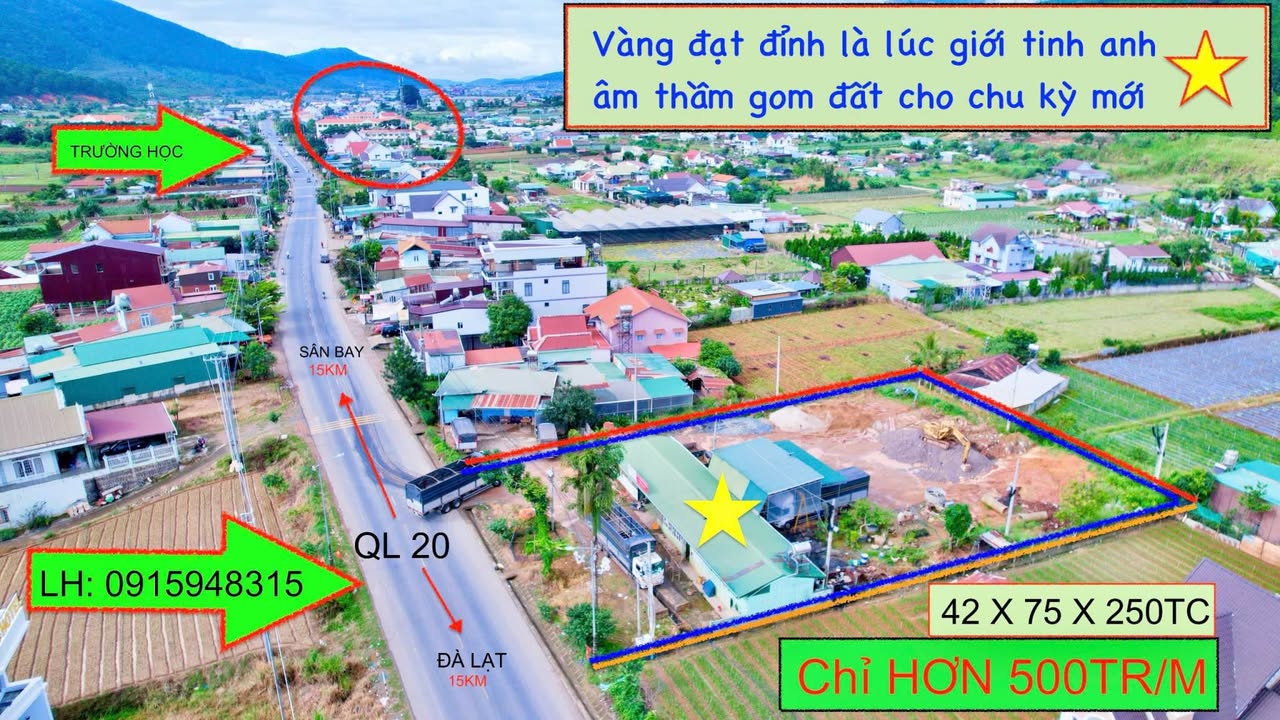 Đất nền Quốc lộ 20, Hiệp Thạnh 250m² - Giá rẻ nhất thị trường!