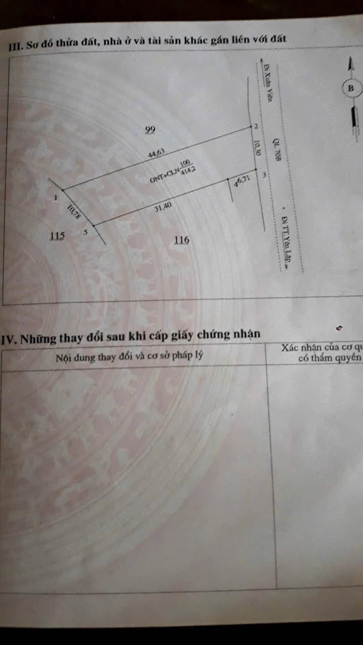 Đất nền Xuân Thủy - Yên Lập 414m² giá 1.1 tỷ - Mặt tiền 10.3m, cơ hội đầu tư tuyệt vời!