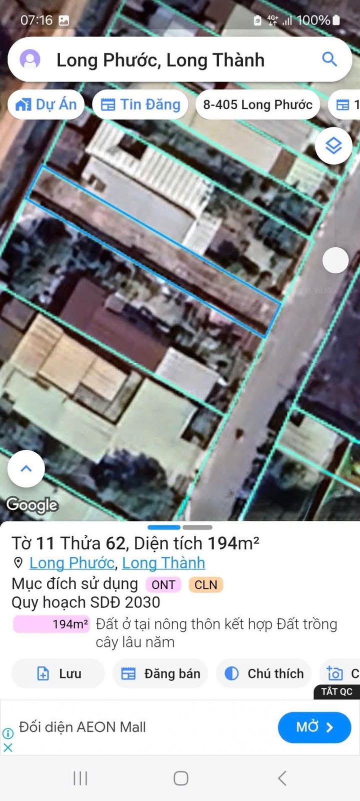 Đất nền Long Phước, Long Thành 194m² - Gần Quốc Lộ 51, Giá tốt cho khách hàng!