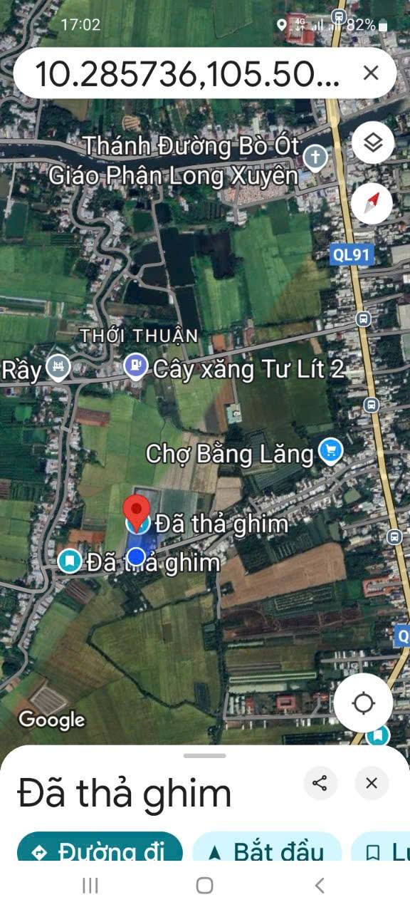 Đất nông nghiệp 17.000m² tại Thuận An, Thốt Nốt, Cần Thơ - Giá chỉ 900 triệu/m², thương lượng