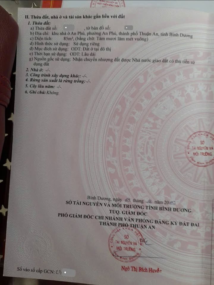 Đất nền 85m² phường An Phú, giá 3.5 tỷ - Sổ hồng chính chủ, đầu tư sinh lời!