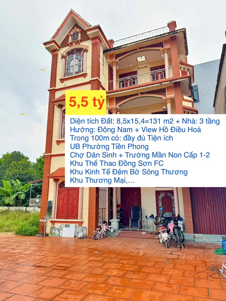 Nhà 3 Tầng 130m² tại Tiền Phong, Bắc Ninh giá 5.5 tỷ - Cơ hội đầu tư tuyệt vời!