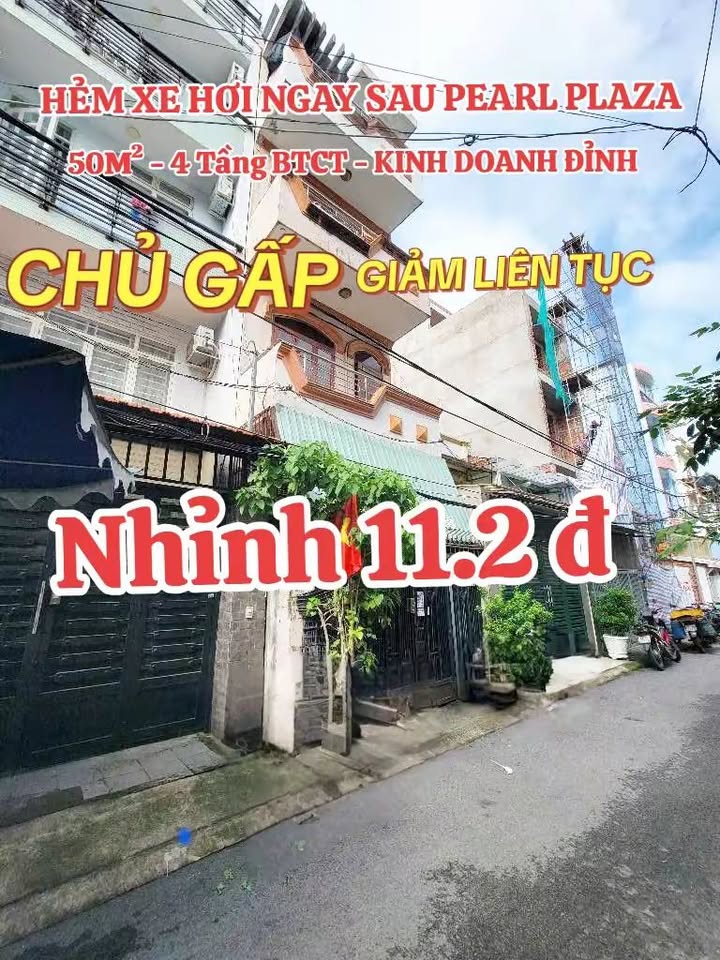 Nhà mặt tiền Nguyễn Văn Thương, Bình Thạnh 50m² giá 11.2 tỷ - Kinh doanh đỉnh cao!