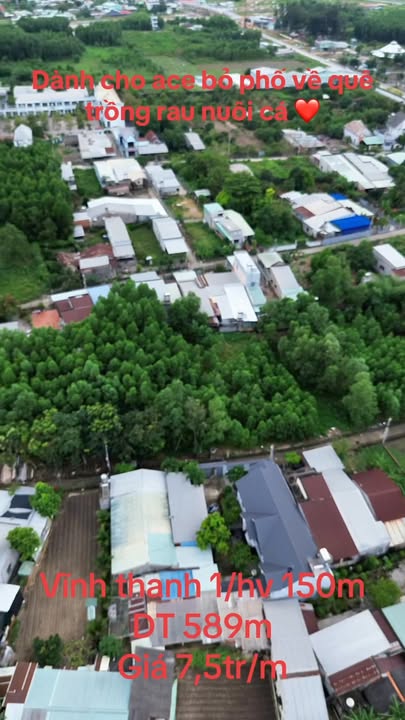 Đất nền Vĩnh Thanh, Nhơn Trạch 589m² giá 4.4 tỷ - Cơ hội đầu tư hấp dẫn!