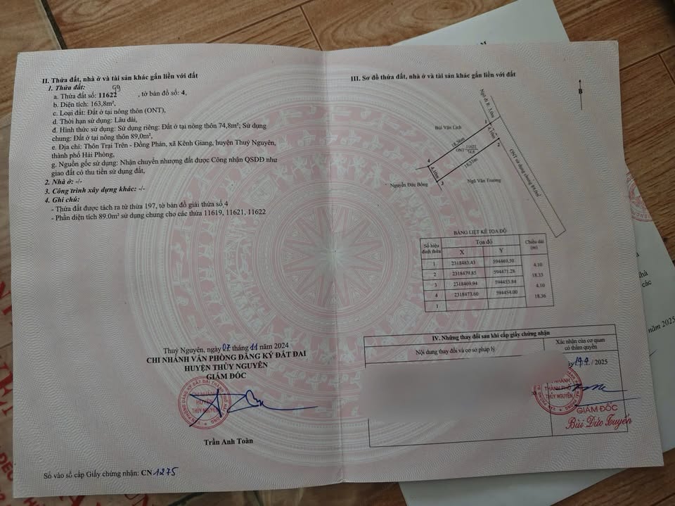 Đất Kênh Giang, Thủy Nguyên 74m² giá 8xx - Ô tô đỗ cửa, phong thủy tốt!