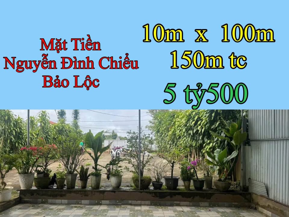 Đất nền Bảo Lộc 1000m² giá 5.5 tỷ - Mặt tiền đường Nguyễn Đình Chiểu