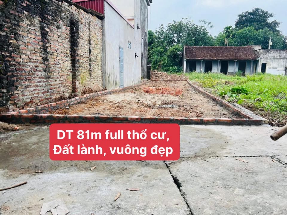 Đất nền Trạch Mỹ Lộc Phúc Thọ 81m² chỉ 1 tỷ - Sổ đỏ chính chủ!