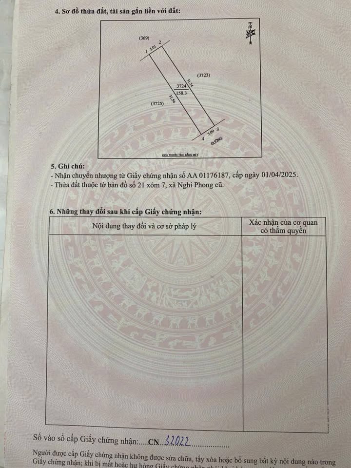 Đất nền Nghi Phong 158m² giá 1.9 tỷ - Cơ hội đầu tư sinh lời hấp dẫn!