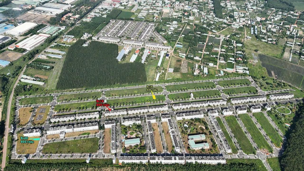 Đất nền 75m² Phúc An Garden Bàu Bàng giá 630 triệu - Cơ hội đầu tư hấp dẫn!