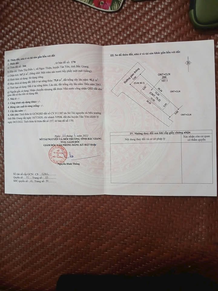 Đất nền góc 2 mặt tiền 170m² tại Ngọc Thiện, Tân Yên - Tiềm năng sinh lời cao!