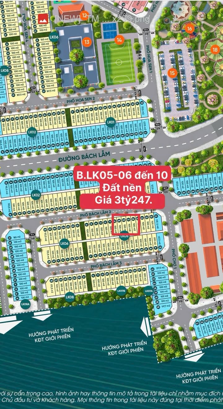 Đất nền dự án Yên Bái Riverside 100m² giá 3.247 tỷ - Cơ hội đầu tư hấp dẫn!