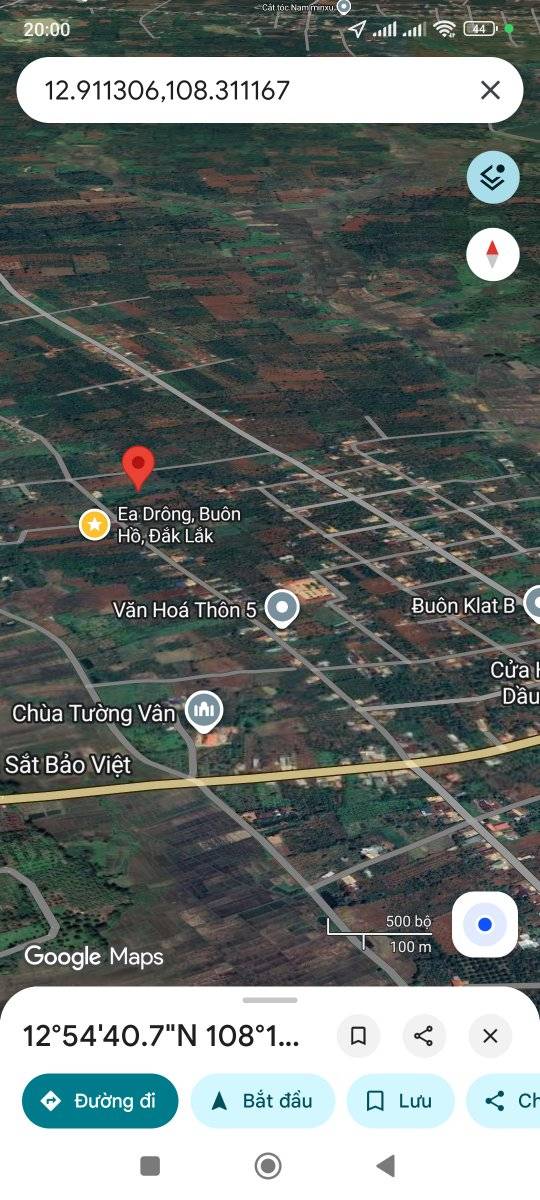 Đất thổ cư xã Ea Drong, Buôn Hồ, Đắk Lắk 4000m² giá 1.699 tỷ - Nở hậu đẹp, vị trí thuận lợi!