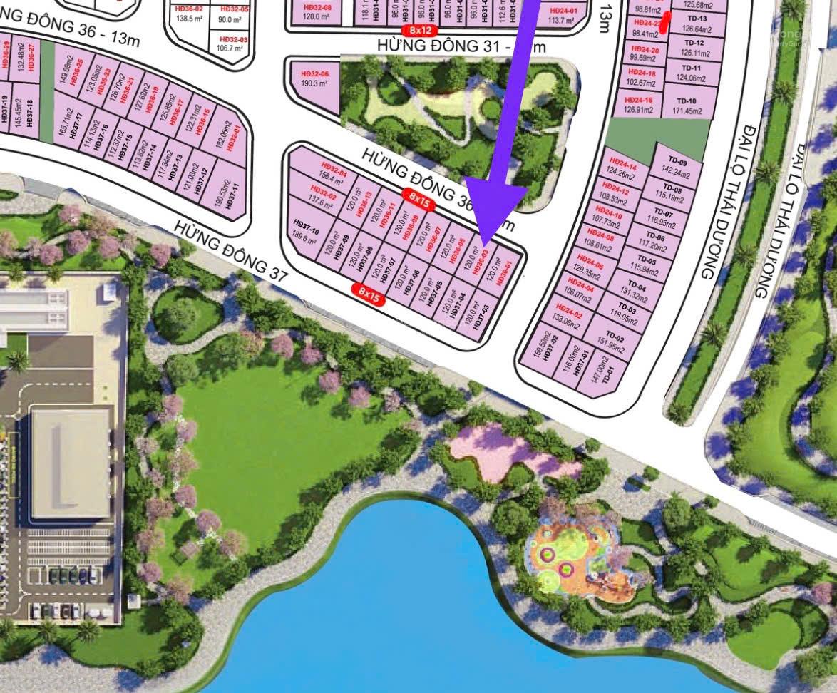 Căn liền kề Vinhomes Đan Phượng 120m² giá 31 tỷ - View vườn hoa siêu hiếm!