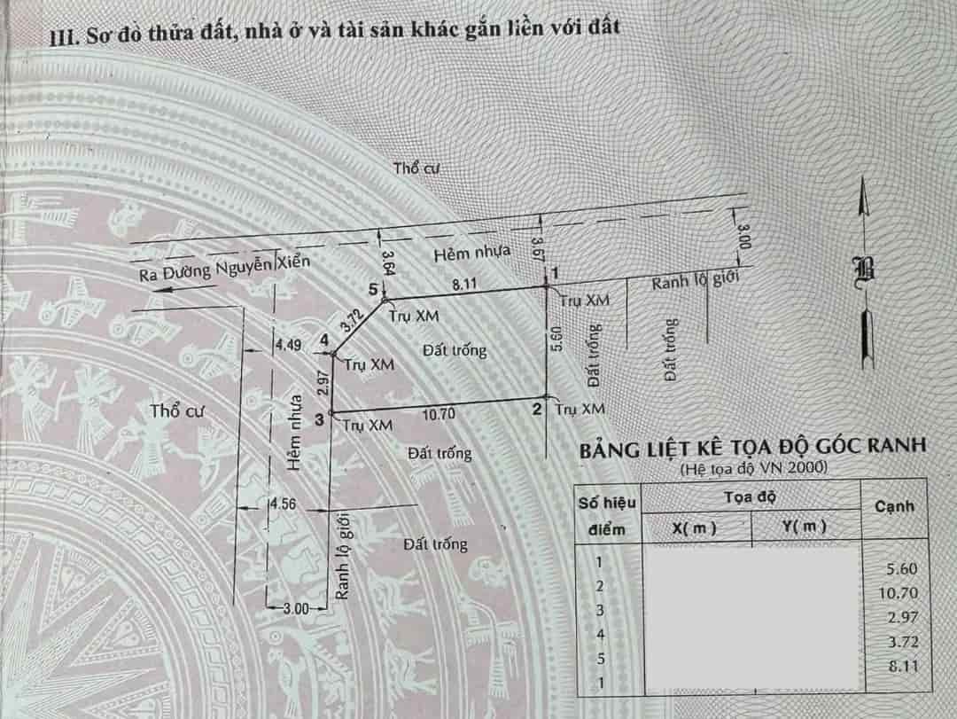 Đất lô góc hẻm xe hơi Long Phước 55.6m² giá 3.3 tỷ - Vị trí đắc địa sát Nguyễn Duy Trinh!