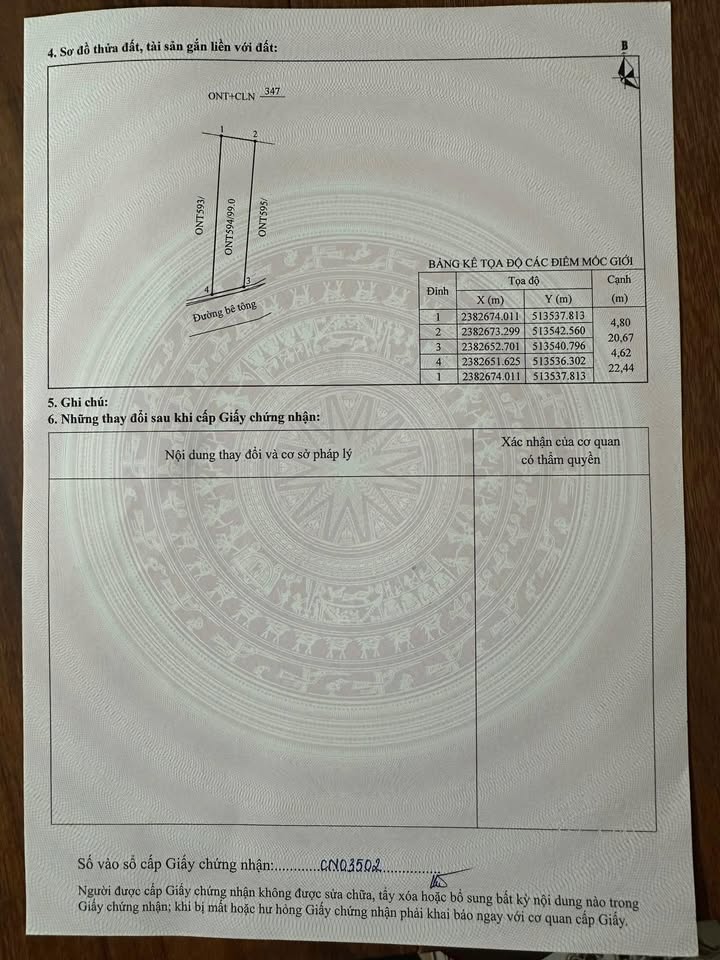 Đất thổ cư Móng Cái 99m² - Chính chủ bán gấp!