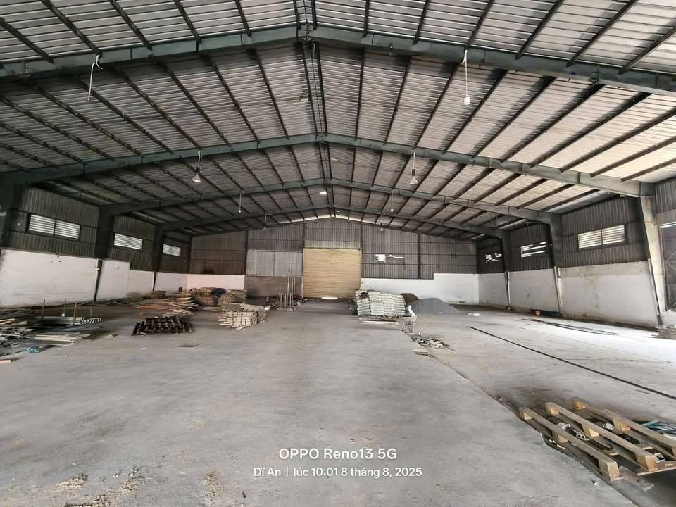 Nhà xưởng cho thuê tại Bình Thắng, Dĩ An 1300m² giá chỉ 91 triệu/tháng - Tiện lợi cho mọi nhu cầu kinh doanh!