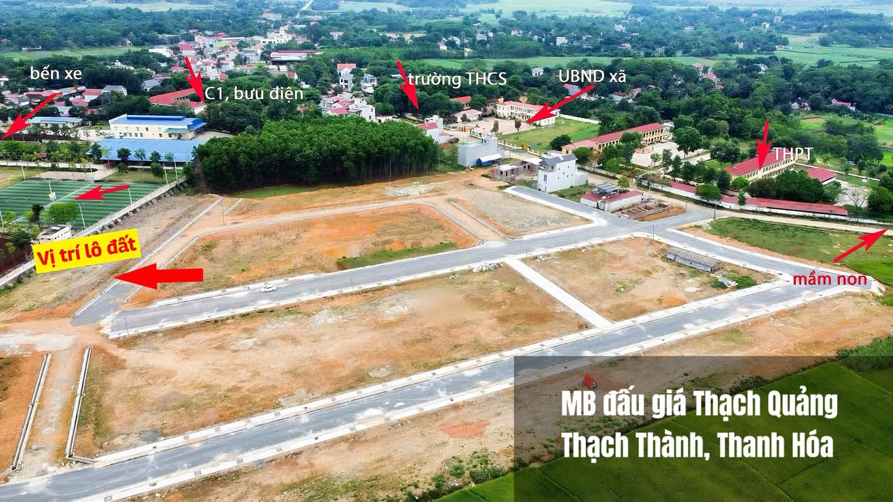 Đất nền Thạch Quảng, Thạch Thành 137m² chỉ 800 triệu - Sổ hồng chính chủ!