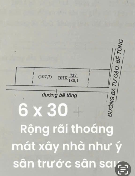 Bán đất nền mặt tiền đường Tư Gạo, phường Trung An, 180m² - Tiềm năng phát triển cực lớn!