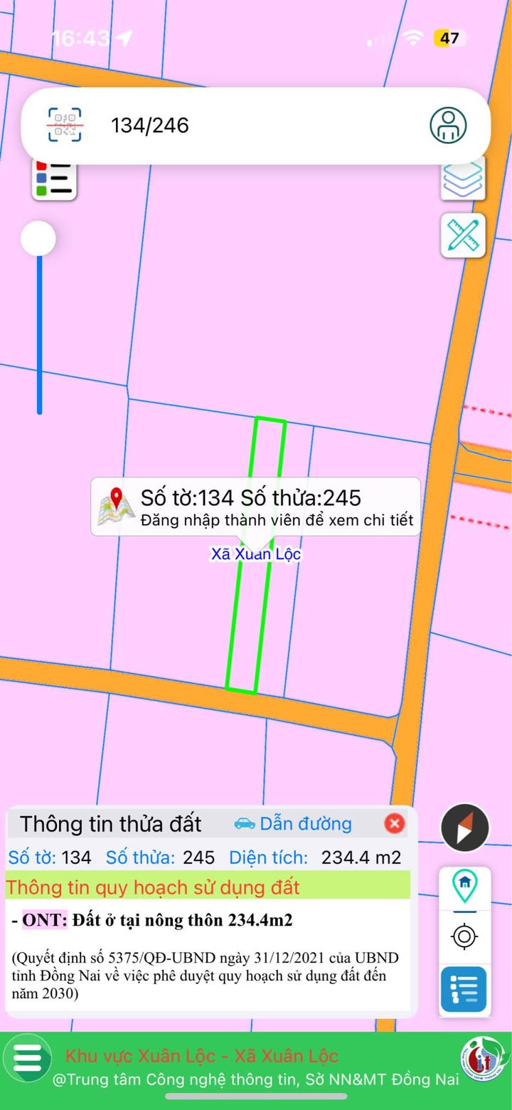Đất nền 235m² tại Xuân Thọ, Xuân Lộc - Giá chỉ 750 triệu, sổ đỏ chính chủ!
