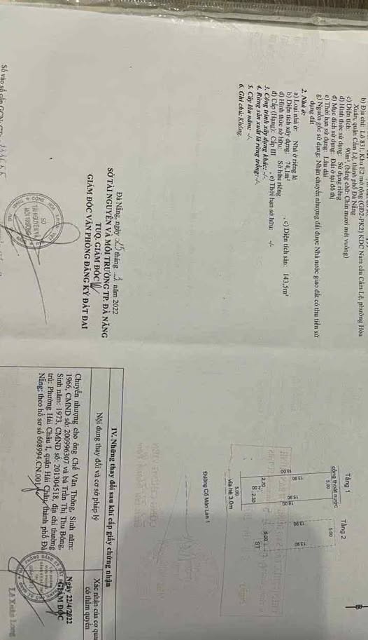 Nhà 2 tầng Hòa Xuân 90m² giá 5 tỷ - Full nội thất, chính chủ bán gấp!