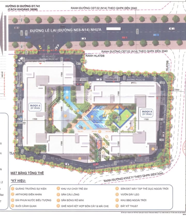 Chuyển nhượng dự án căn hộ mặt tiền đường Lê Lai, Bình Dương 12.000m² - Pháp lý chuẩn, giá tốt!