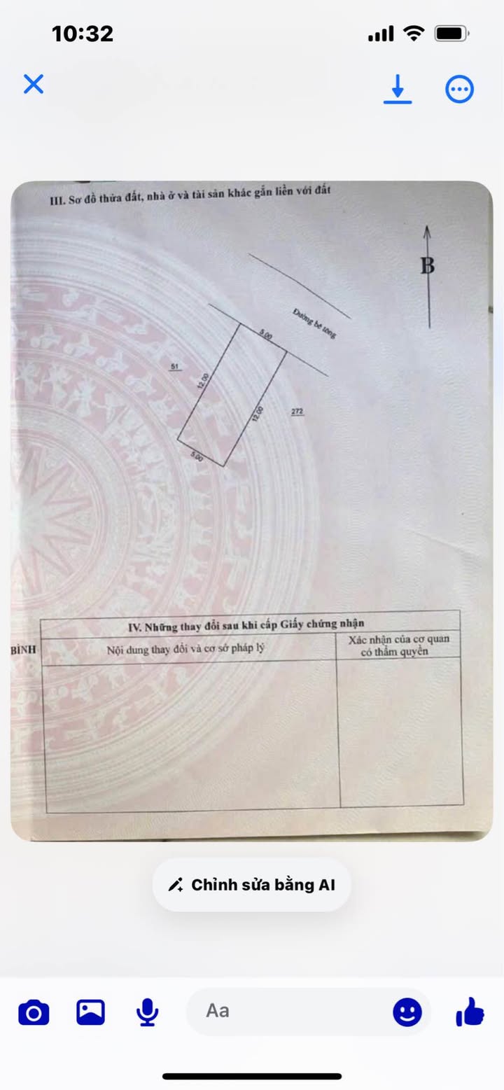 Lô đất 60m² tại tổ 7 Thịnh Lang - Gần đường lớn, tiện ích đầy đủ!