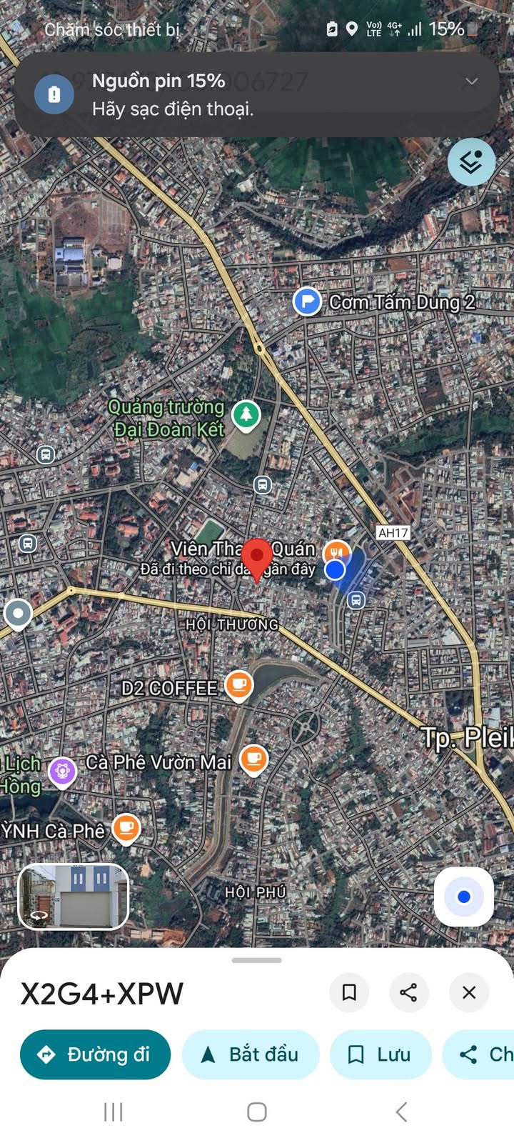 Đất nền Hẻm 42 Lê Lợi, Pleiku 52m² giá 2 tỷ - Vị trí đắc địa, tiện nghi đầy đủ!