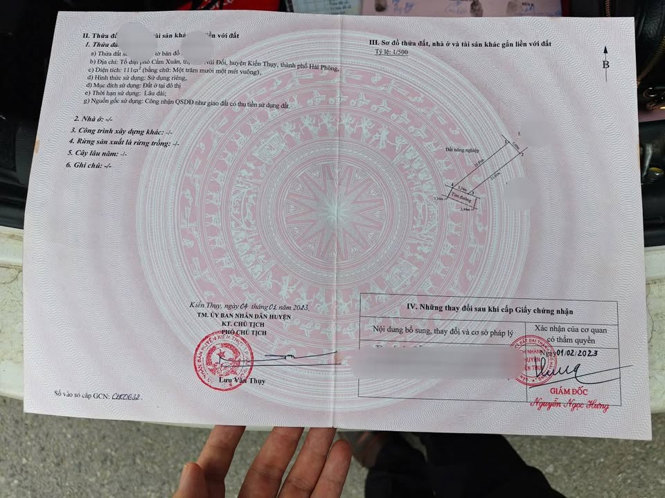 Đất chính chủ Kiến Thụy 111m² giá 2 tỷ - Vị trí trung tâm thuận lợi!