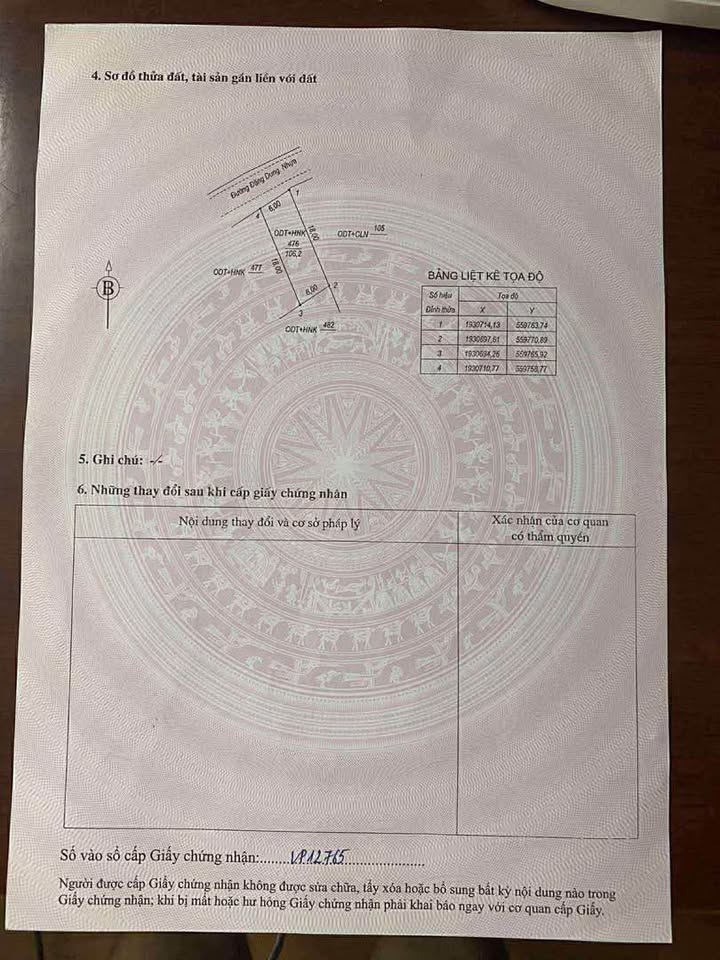 Đất nền mặt tiền đường Đặng Dung, Đồng Sơn, 108m² - Sổ đỏ trao tay, giá tốt!