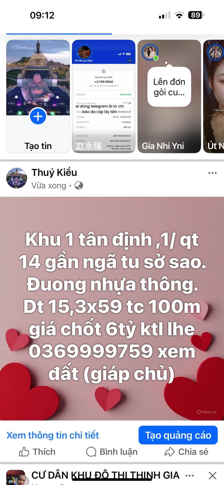 Đất nền Tân Định, Quận 1, 903m² giá 6 tỷ - Chính chủ, sổ hồng đầy đủ!