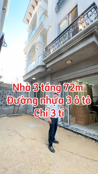 Nhà 3 tầng Hồng Thái, An Dương, Hải Phòng 72m² giá 3 tỷ - Đường rộng ô tô tránh nhau