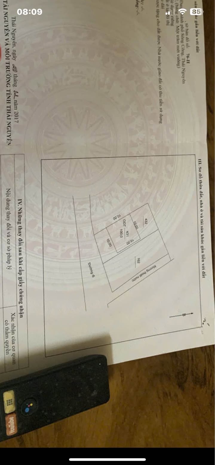 Đất thổ cư phường Cải Đan, Sông Công 250m² giá 1.5 tỷ - Mặt tiền 10m xây nhà vườn lý tưởng!